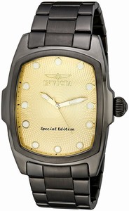 Invicta Champagne Dial Stainless Steel Band Watch #17768 (Men Watch)