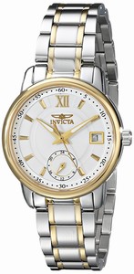 Invicta White Dial Stainless Steel Band Watch #18011 (Women Watch)