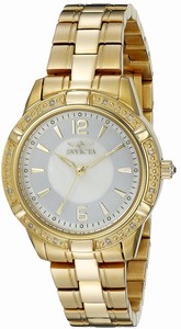 Invicta Mother Of Pearl Dial Stainless Steel Band Watch #18034 (Women Watch)