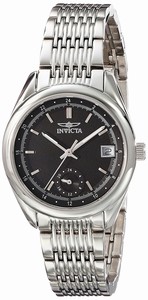 Invicta Black Dial Stainless Steel Band Watch #18062 (Women Watch)