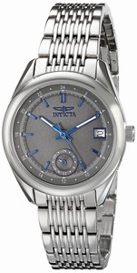 Invicta Grey Dial Stainless Steel Band Watch #18063 (Women Watch)
