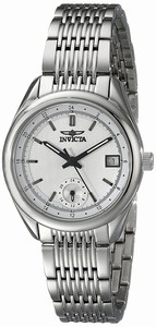 Invicta Silver Dial Stainless Steel Band Watch #18064 (Women Watch)