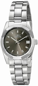 Invicta Grey Dial Stainless Steel Band Watch #18074 (Women Watch)