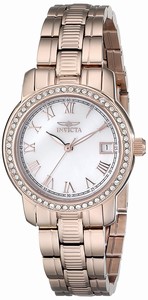 Invicta Mother Of Pearl Dial Stainless Steel Band Watch #18080 (Women Watch)