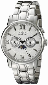 Invicta Silver Dial Stainless Steel Band Watch #18090 (Men Watch)