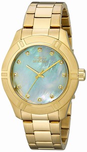 Invicta Mother Of Pearl Dial Stainless Steel Band Watch #18334 (Men Watch)