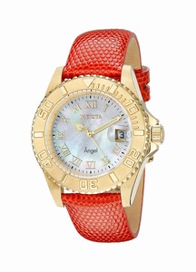 Invicta Angel Quartz Roman Numerals Dial Date Leather Watch # 18412 (Women Watch)