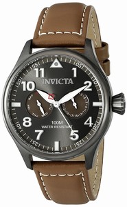 Invicta I Force Quartz Day Date Brown Leather Watch # 18513 (Men Watch)
