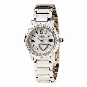 Invicta Mother Of Pearl Quartz Watch #18604 (Women Watch)