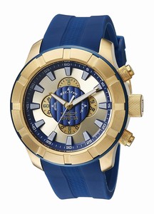 Invicta S1 Rally Quartz Chronograph Blue Silicone Watch # 18612 (Men Watch)