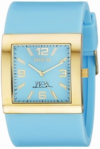 Invicta Angel Quartz Analog Light Blue Rubber Watch # 18810 (Women Watch)