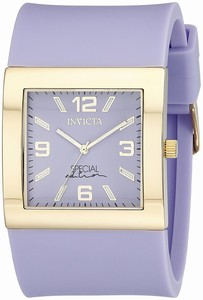 Invicta Angel Quartz Analog Light Purple Rubber Watch # 18811 (Women Watch)