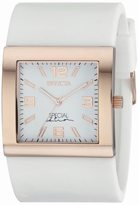 Invicta Angel Quartz Analog White Polyurethane Watch # 18814 (Women Watch)