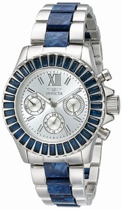 Invicta Silver Dial Stainless Steel Band Watch #18869 (Women Watch)