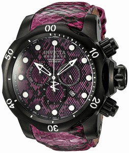 Invicta Venom Quartz Chronograph Date Leather Watch # 19003 (Men Watch)