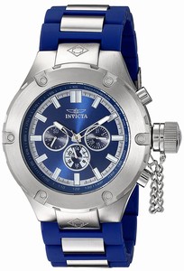 Invicta Corduba Quartz Analog Day Date Blue Polyurethane Watch # 19233 (Men Watch)