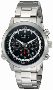 Invicta Black Dial Stainless Steel Band Watch #19237 (Men Watch)