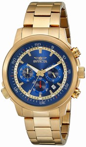 Invicta Blue Dial Stainless Steel Band Watch #19241 (Men Watch)