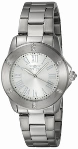Invicta Silver Dial Stainless Steel Band Watch #19255 (Women Watch)