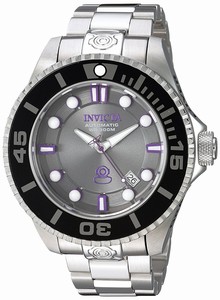 Invicta Grey Dial Stainless Steel Band Watch #19801 (Men Watch)