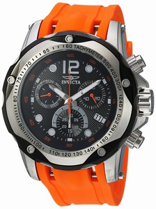 Invicta Sppedway Quartz Chronograph Day Date Orange Polyurethane Watch # 20072 (Men Watch)