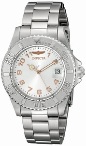 Invicta Silver Dial Stainless Steel Band Watch #20088 (Women Watch)
