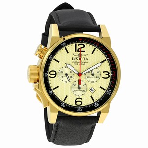 Invicta Gold And Black Quartz Watch #20137 (Men Watch)