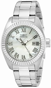 Invicta Mother Of Pearl Dial Stainless Steel Band Watch #20315 (Women Watch)