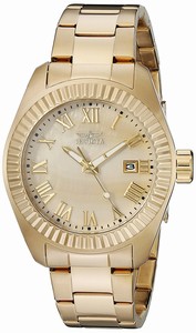 Invicta Gold Dial Stainless Steel Band Watch #20316SYB (Women Watch)