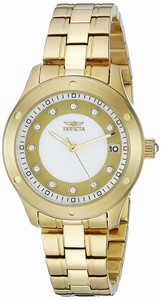 Invicta Mother of pearl Dial Stainless steel Band Watch # 21405 (Women Watch)