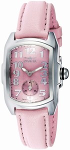 Invicta Quartz Analog Pink Dial Leather Watch # 2152 (Women Watch)