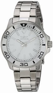 Invicta White Dial Stainless Steel Band Watch #21541 (Women Watch)