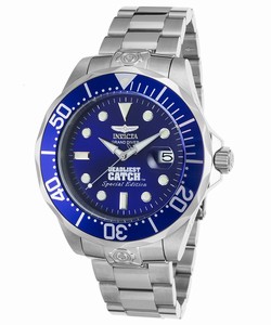Invicta Blue Dial Stainless Steel Band Watch #21591 (Men Watch)