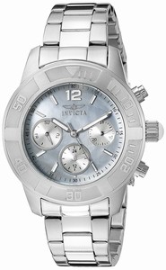 Invicta Mother Of Pearl Quartz Watch #21663 (Women Watch)