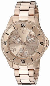 Invicta Rose Gold Dial Stainless Steel Band Watch #21684 (Women Watch)