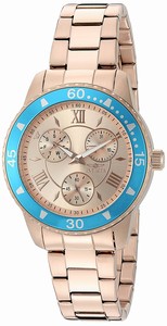 Invicta Rose Gold Dial Stainless Steel Band Watch #21769 (Women Watch)