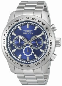 Invicta Blue Dial Stainless Steel Band Watch #21795 (Men Watch)