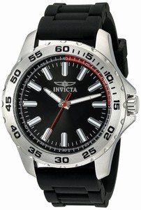 Invicta Pro Diver Quartz Analog Black Polyurethane Watch # 21855 (Men Watch)