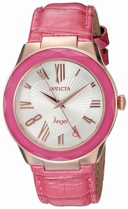 Invicta Silver Dial Leather Watch #22537 (Women Watch)
