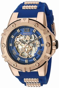 Invicta Blue Skeleton Hand Wind Watch #22552 (Men Watch)