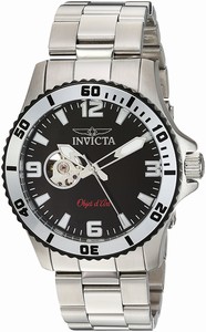 Invicta Black (with A Skeletal Window) Automatic Watch #22624 (Men Watch)
