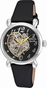 Invicta Black (heart Skeletal) Automatic Watch #22647 (Women Watch)