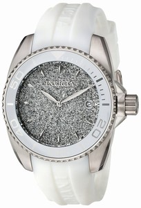 Invicta Glittery Silver Quartz Watch #22702 (Women Watch)