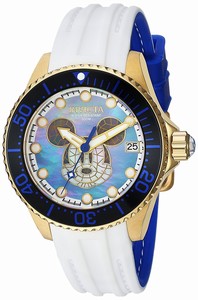 Invicta Blue Mother Of Pearl Automatic Watch #22754 (Women Watch)