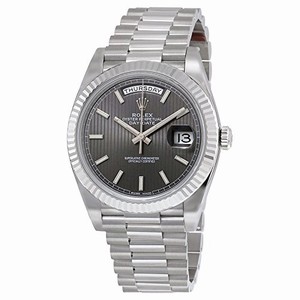 Rolex Automatic Dial color Dark Rhodium Stripe Motif Watch # 228239RSSP (Men Watch)