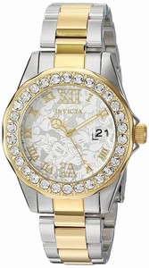 Invicta Silver Dial Stainless Steel Band Watch #22871 (Women Watch)