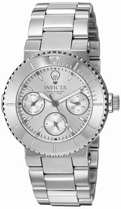 Invicta Silver Dial Stainless Steel Band Watch #22894 (Women Watch)