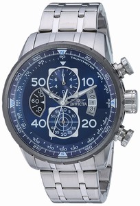 Invicta Blue Dial Stainless Steel Band Watch #22970 (Men Watch)