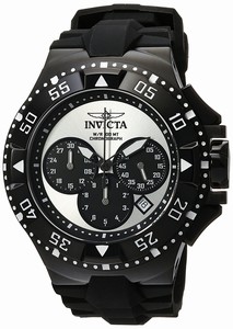 Invicta Exursion Quartz Chronograph Date Black Silicone Watch # 23040 (Men Watch)