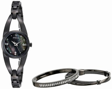 Invicta Black Oyster Quartz Watch #23315 (Women Watch)